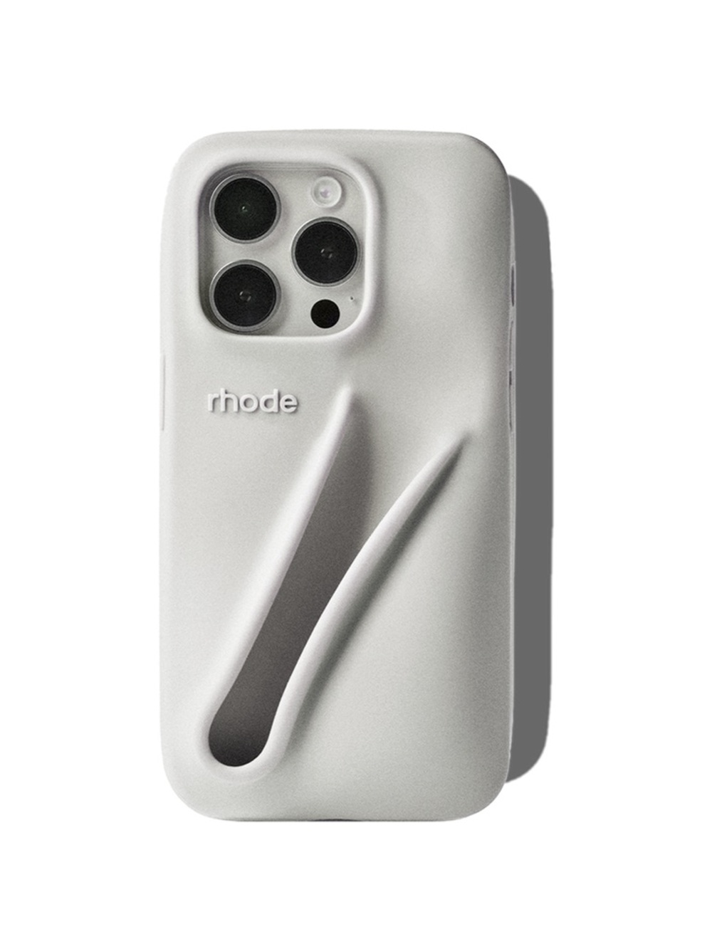 Rhode Grey Silicone iPhone 15 Pro Case